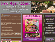 Tablet Screenshot of lesmyrtilles.fr